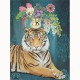 LEANIN TREE GREETING CARD TIGER VASE